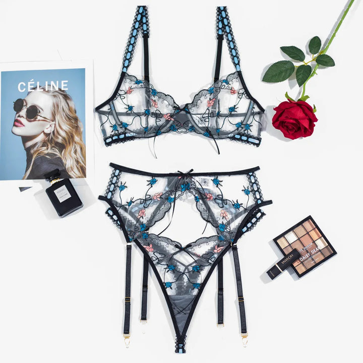 Kenia | 3-Piece French Lingerie Set
