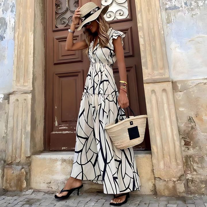 Holly | Elegant Printed Dress