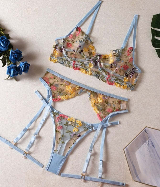 Krista | 3-Piece French Lingerie Set