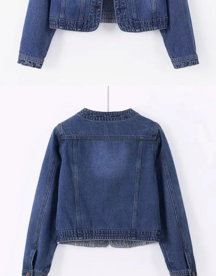 Vanessa | Crop Denim Jacket