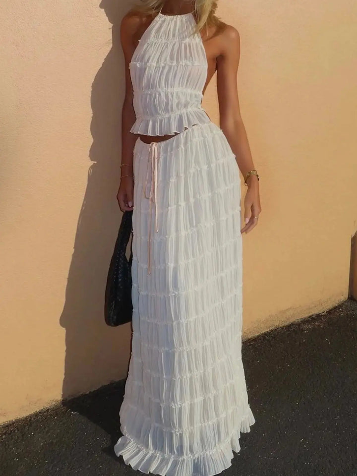 Kim | Pleated Two-Piece Set
