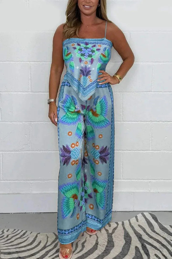 Saylor | Two-Piece Set with Exotic Print
