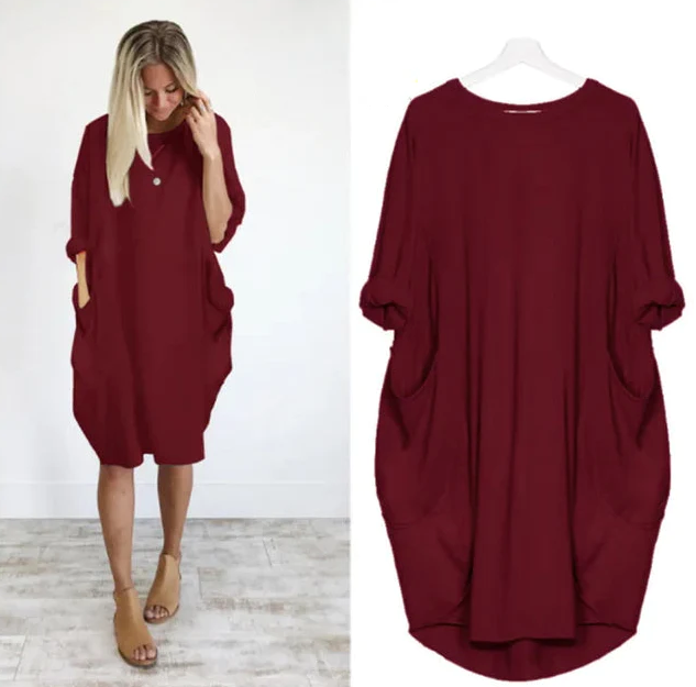 Dahlia | Comfortable Tummy Covering Dress