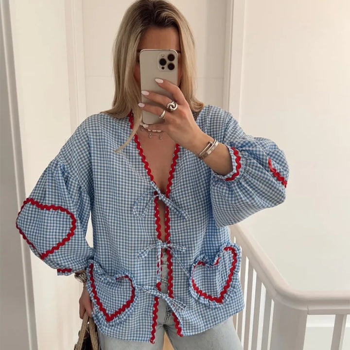 Liane | Coquette Heart Bow Top