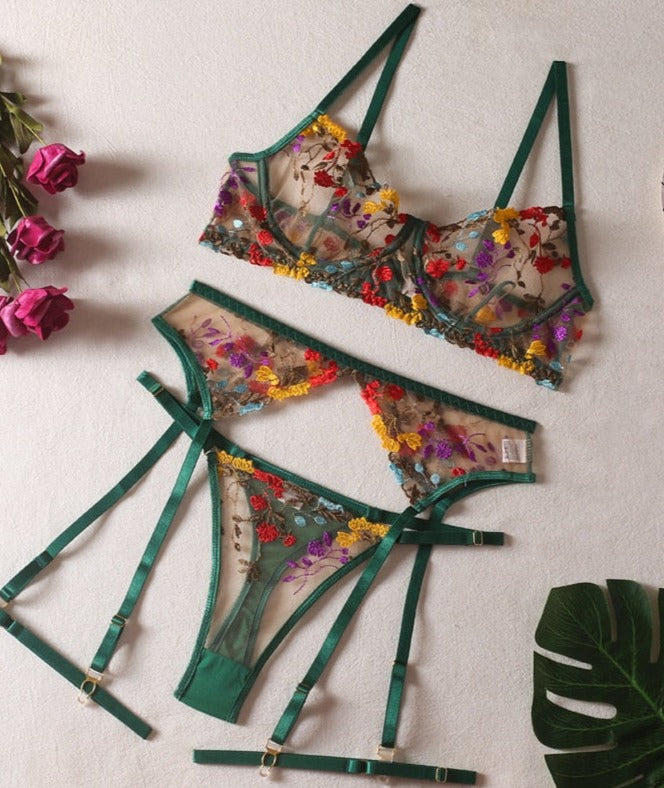 Krista | 3-Piece French Lingerie Set