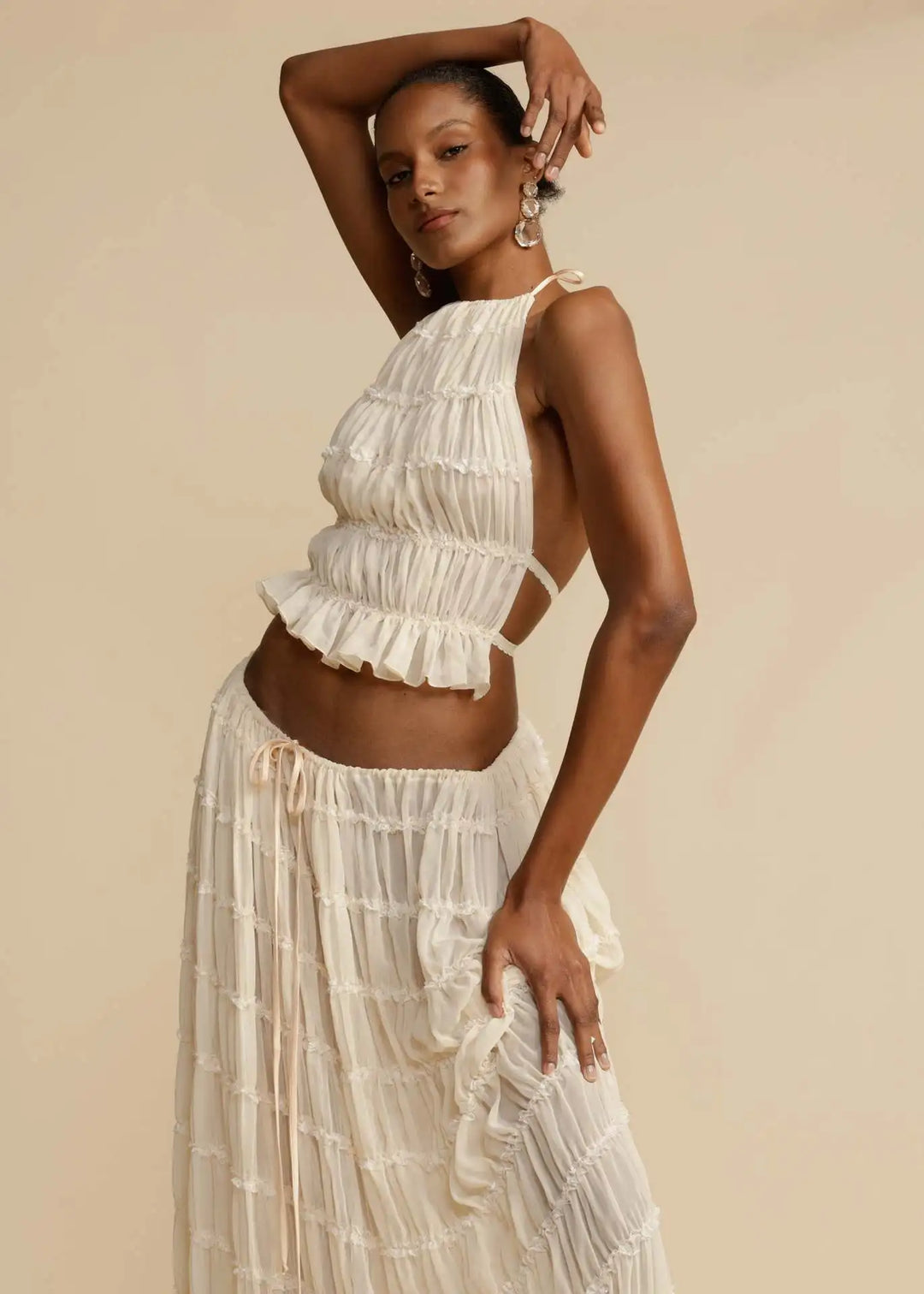 Kim | Pleated Two-Piece Set