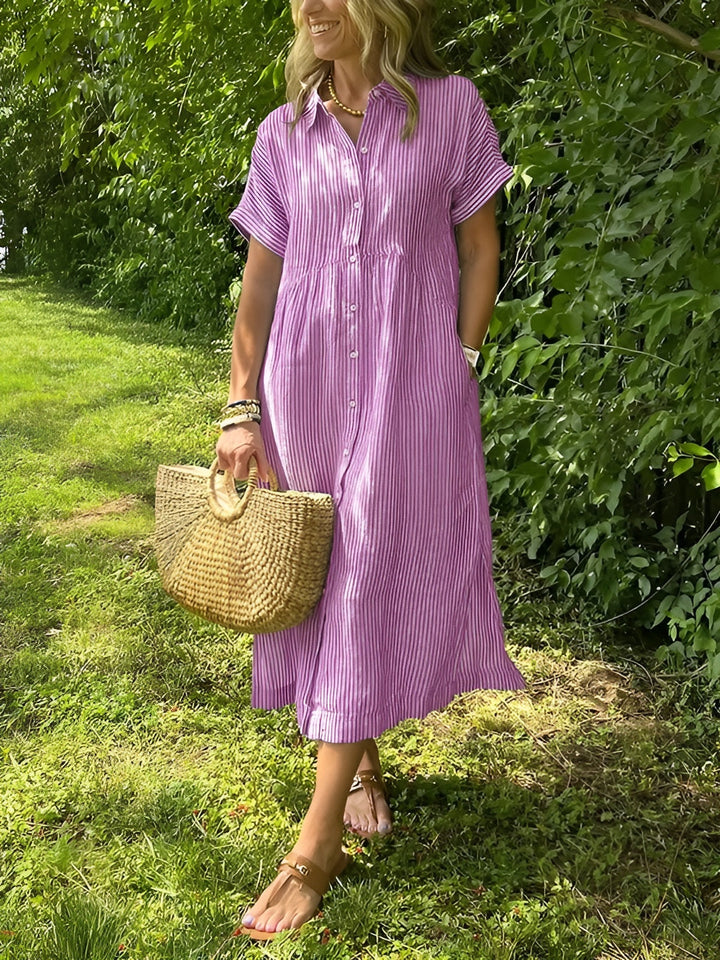 Maidi | Striped Shirt Dress