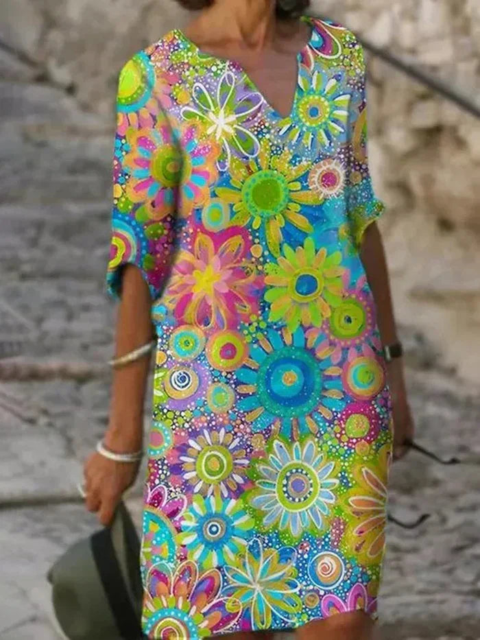 Betty | Colorful Floral Dress