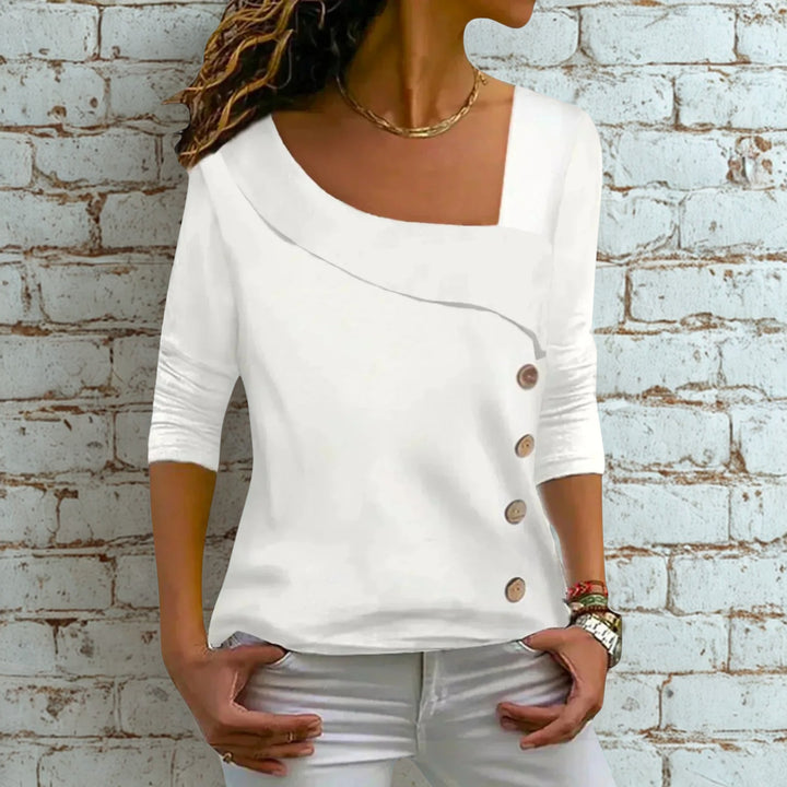 Jezza | Asymmetric Neckline Top