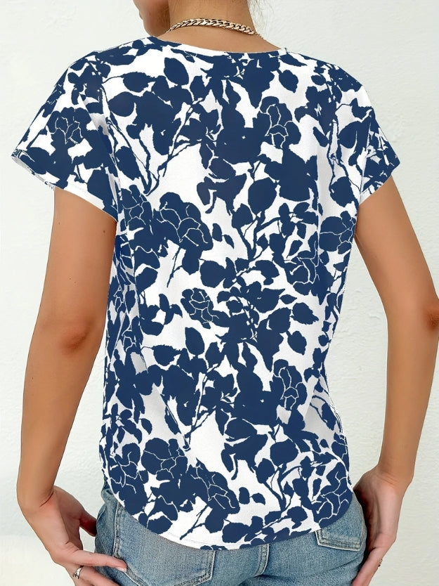 Verielyn | V-Neck Floral Blouse