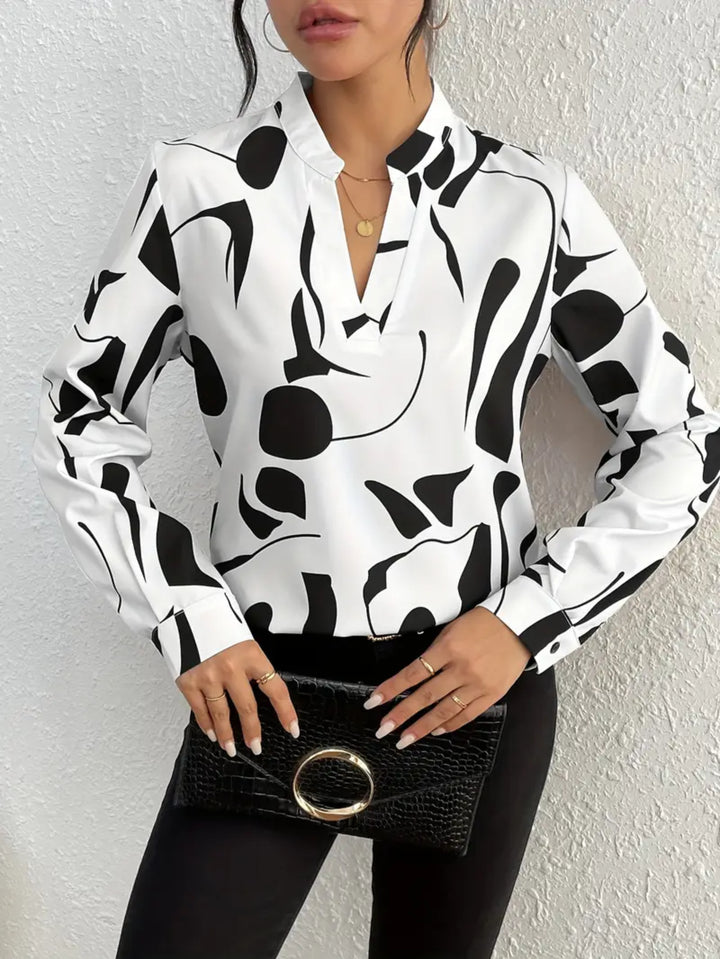 Kathy | Elegant Printed Blouse