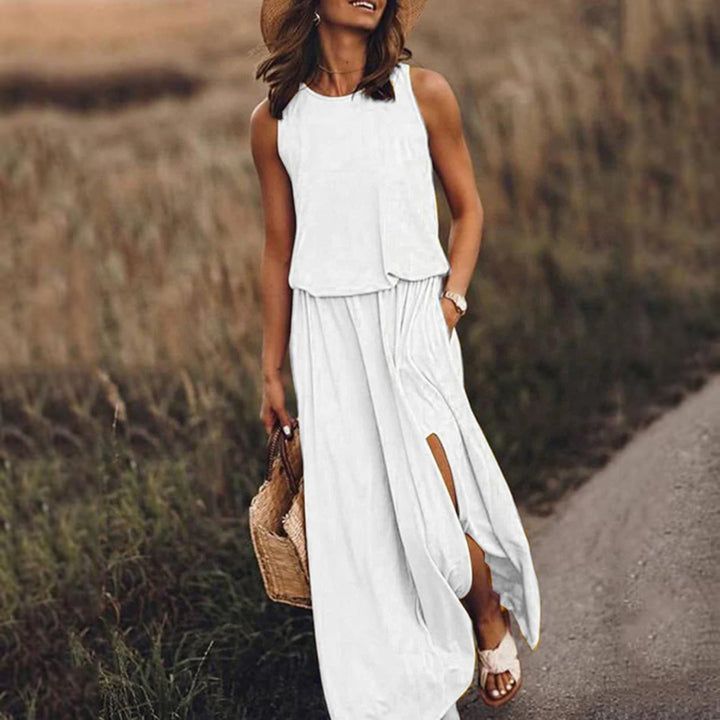 Samantha | Solid Maxi Dress
