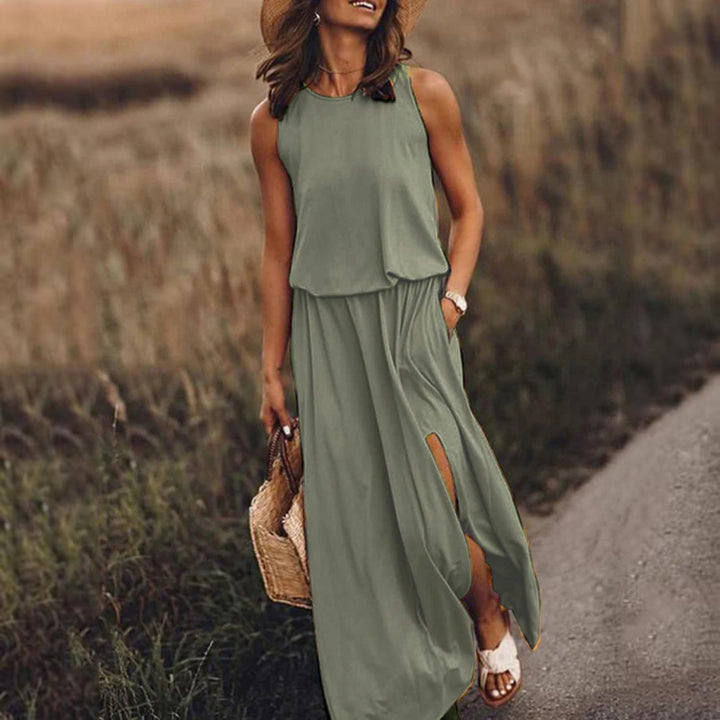 Samantha | Solid Maxi Dress