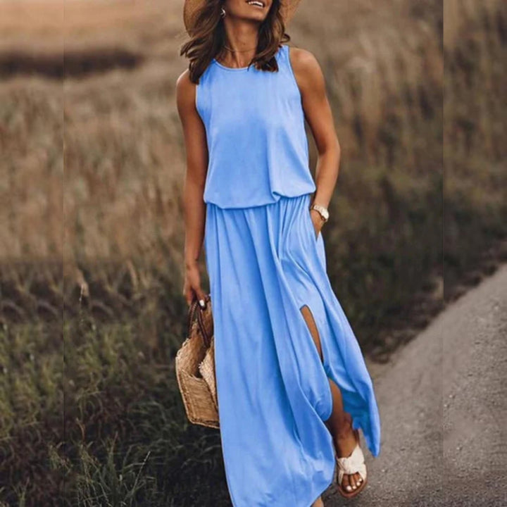 Samantha | Solid Maxi Dress