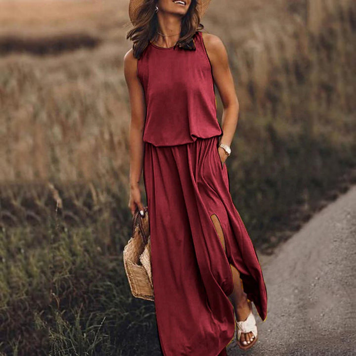 Samantha | Solid Maxi Dress