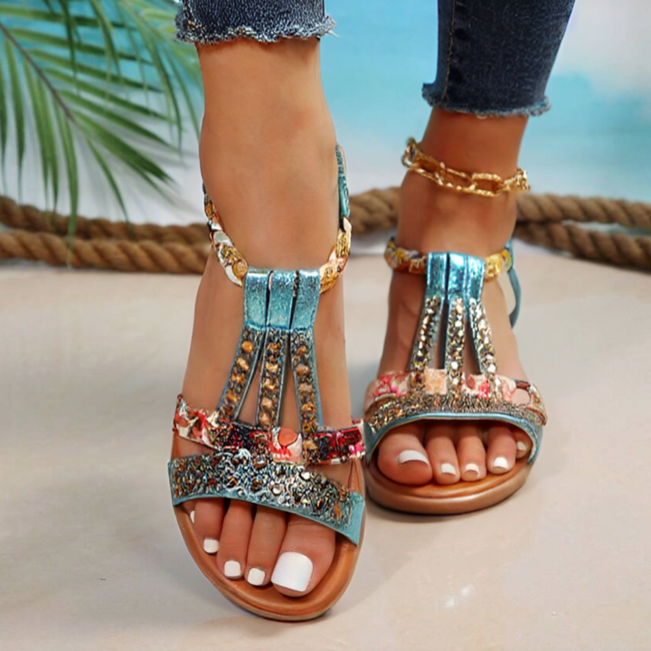 Khate | Boho Chic Flat Sandals