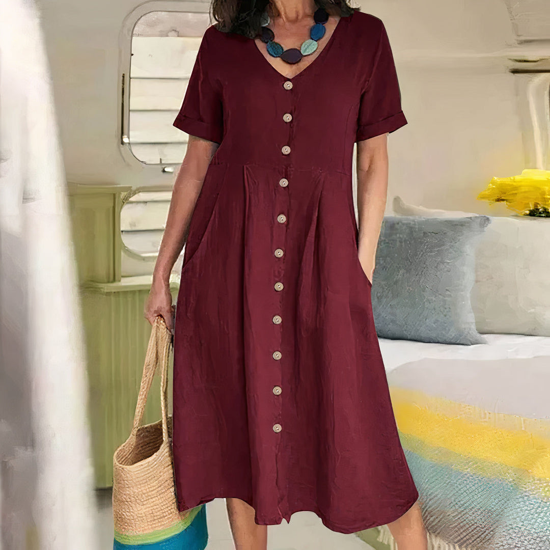 Alice | Effortless Buttoned Dress