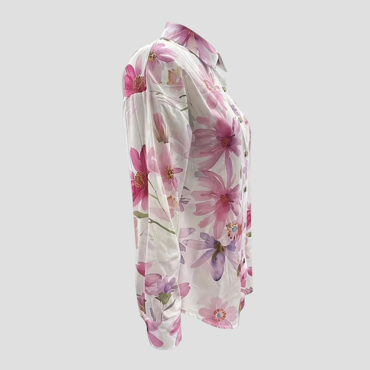 Janette | Floral Button-Down Blouse