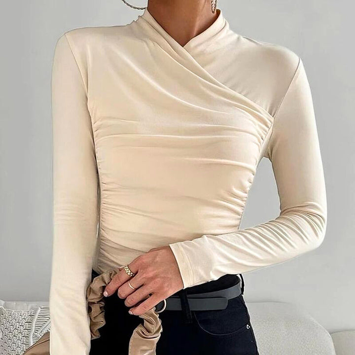 Dalila | Sophisticated Cross Neck Top
