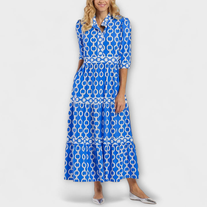 Klarisse | Chain Print Midi Dress