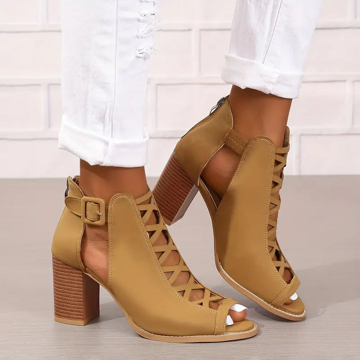 Ryza | Elegant Chunky Heel Sandals