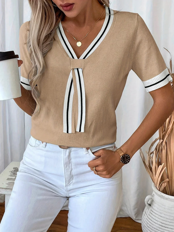 Eden | V-Neck Knit Top