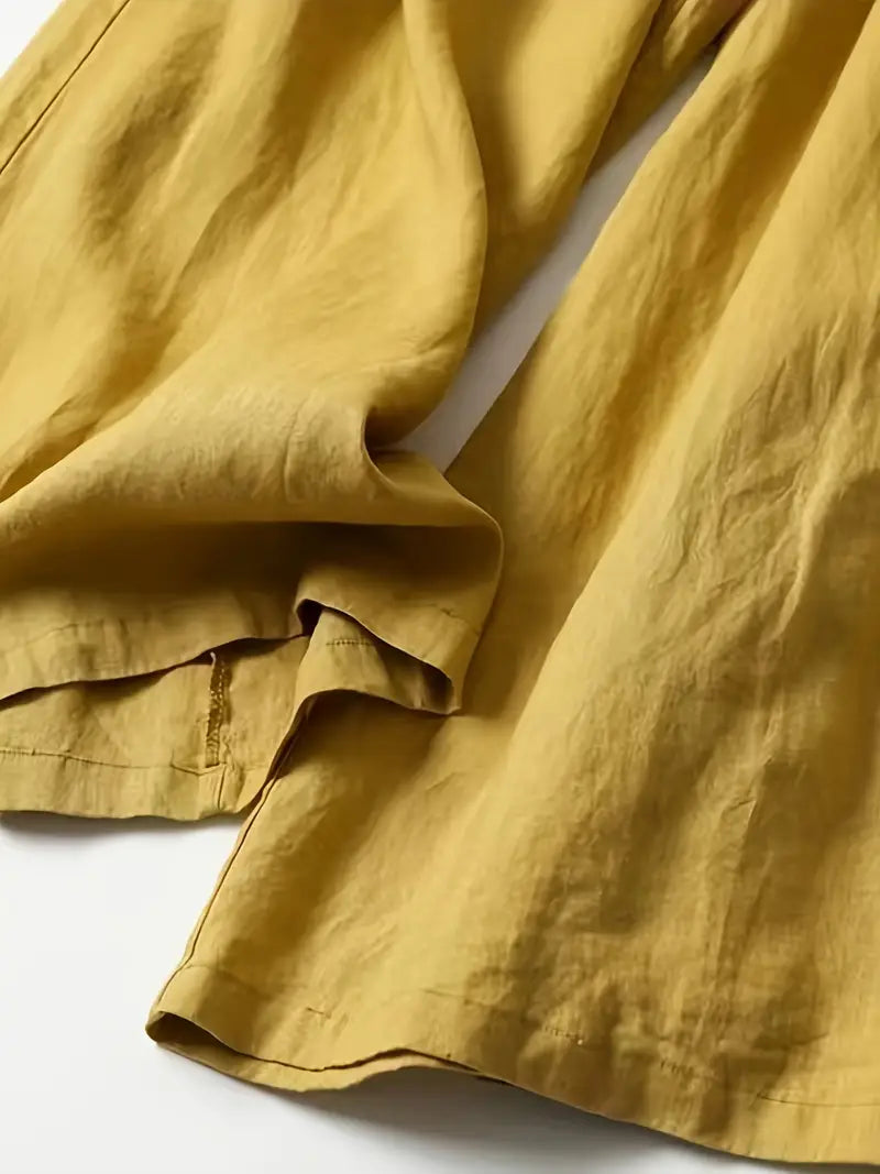 Janelle | Wide Leg Solid Pants