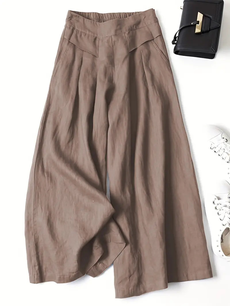 Janelle | Wide Leg Solid Pants