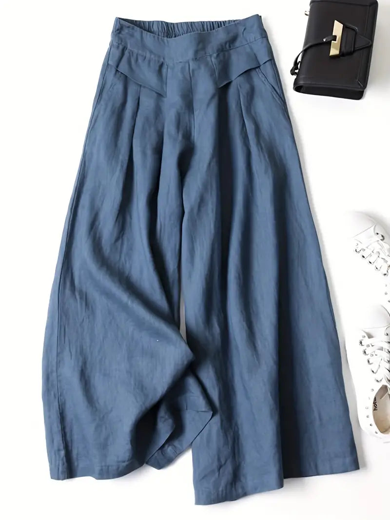 Janelle | Wide Leg Solid Pants