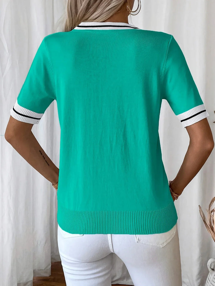 Eden | V-Neck Knit Top