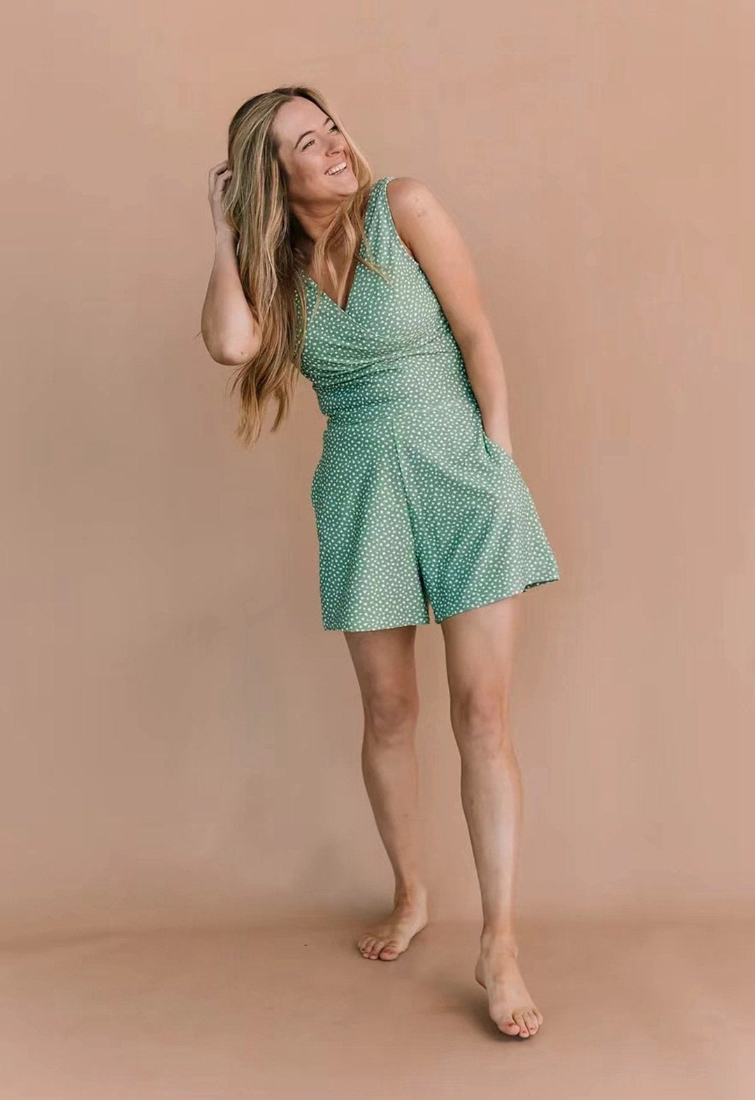 Shenna | Ruffle V-Neck Swimsuit