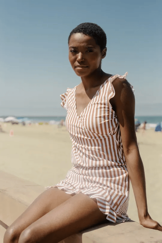 Shenna | Ruffle V-Neck Swimsuit