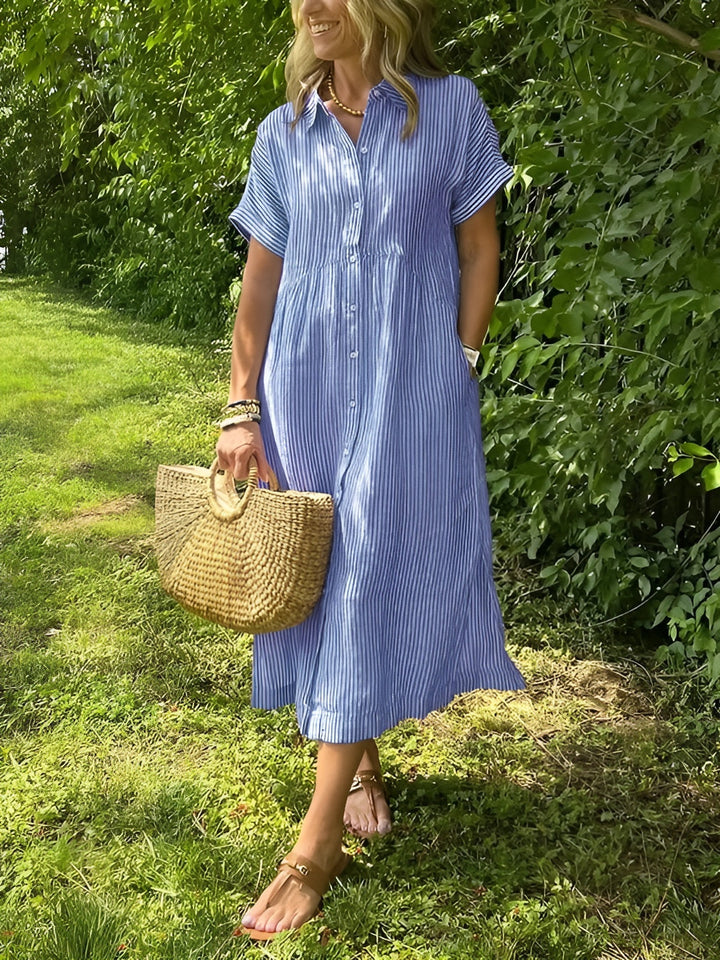 Maidi | Striped Shirt Dress