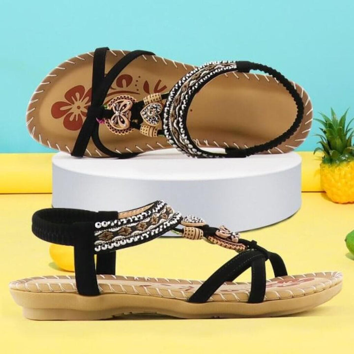 Eilish | Sandals with Elastic Band & Soft Platform