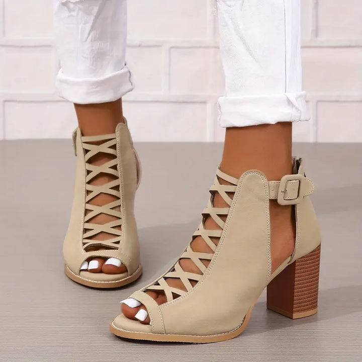 Ryza | Elegant Chunky Heel Sandals