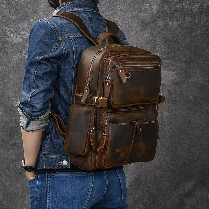 Felix | Brown Vintage Backpack