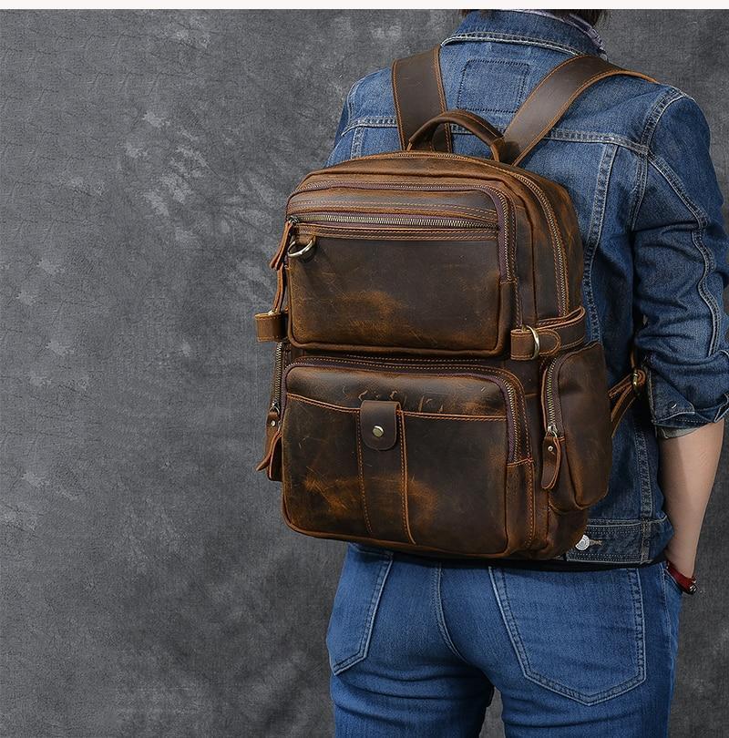 Felix | Brown Vintage Backpack