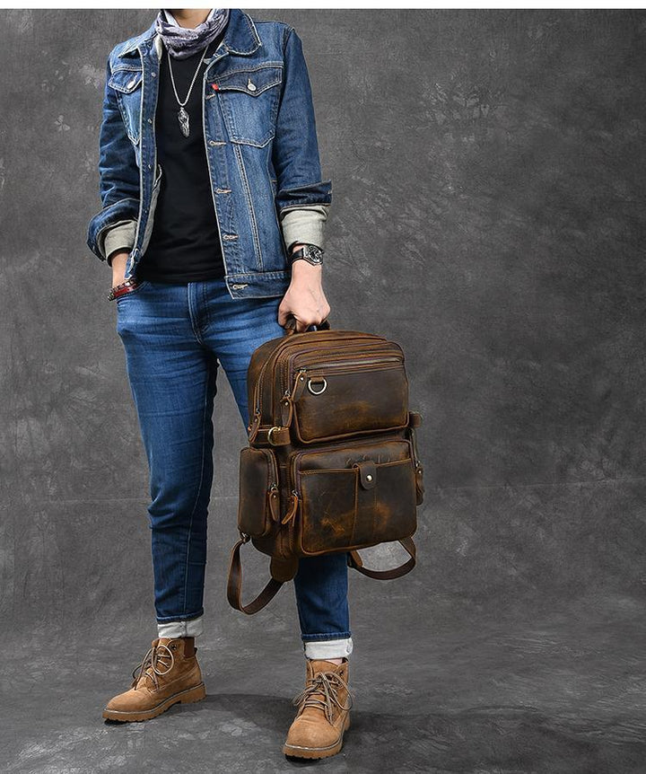 Felix | Brown Vintage Backpack