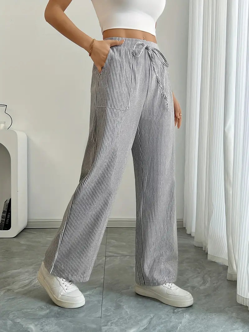 Niki | Vertical Stripe Pants