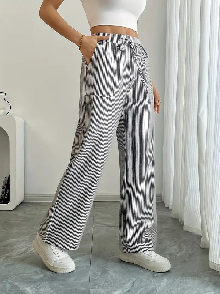 Niki | Vertical Stripe Pants