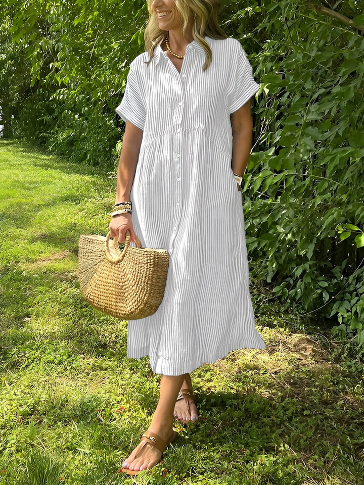 Maidi | Striped Shirt Dress