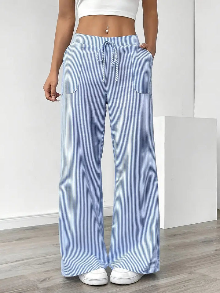 Niki | Vertical Stripe Pants