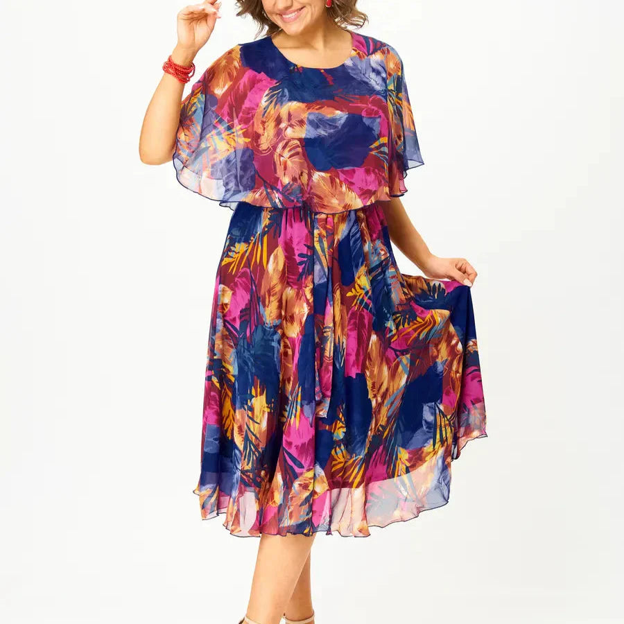 Vivien | Flowy Tropical Dress