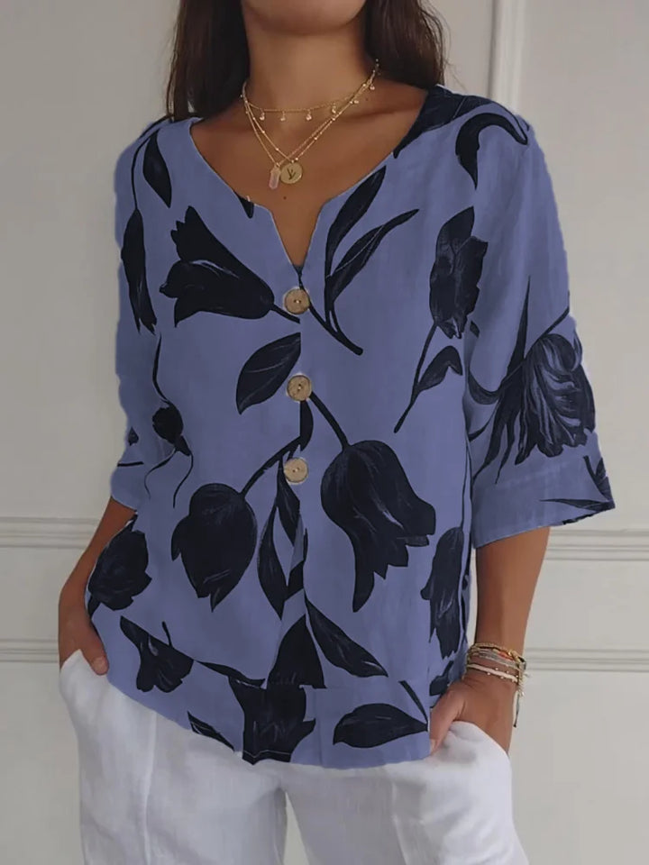 Fianna | Soft and Airy Floral Blouse