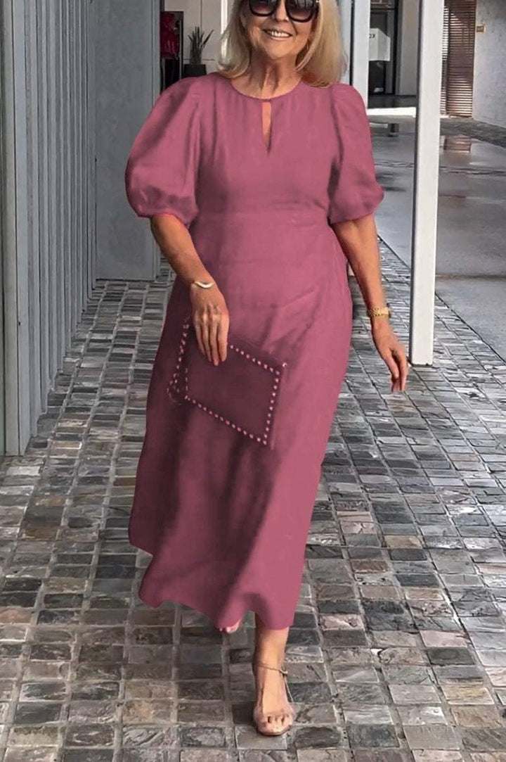 Melanie | Elegant Puff-Sleeve Dress