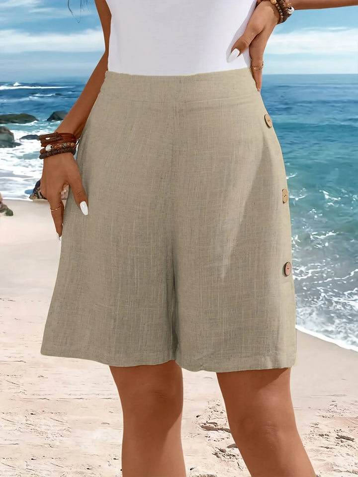 Fenella | Side-Button Shorts