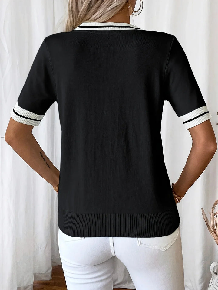 Eden | V-Neck Knit Top