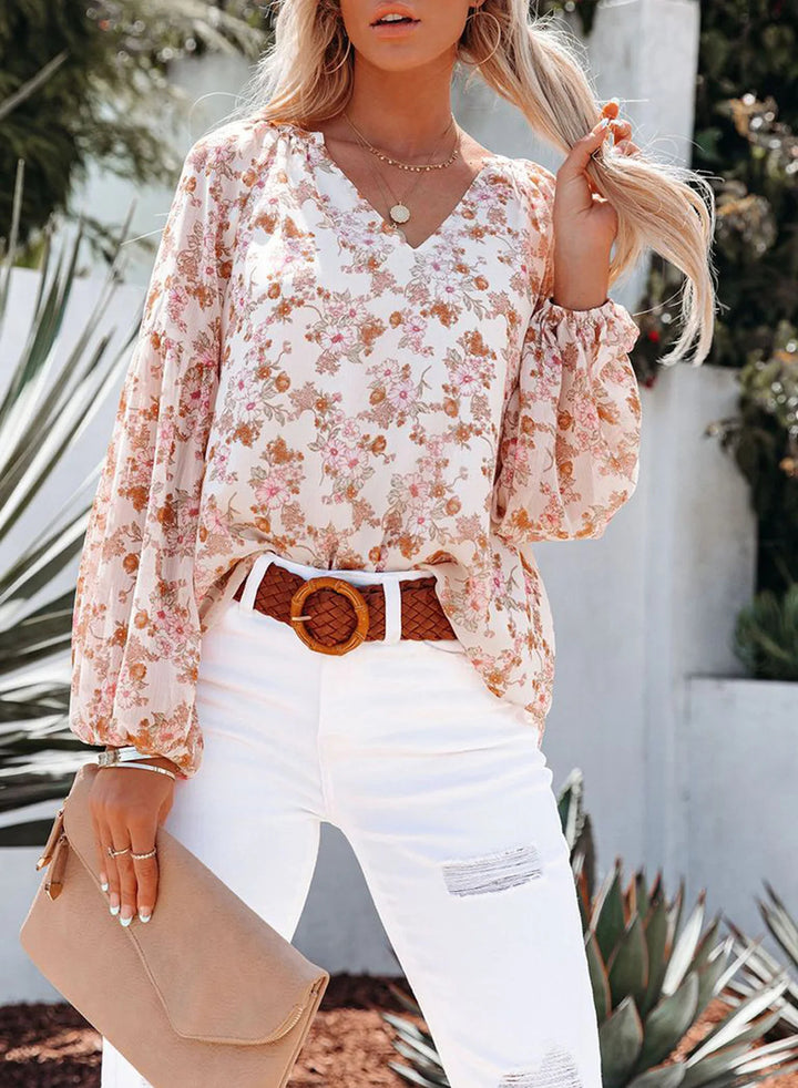 Lanaya | Long Sleeve Floral Blouse