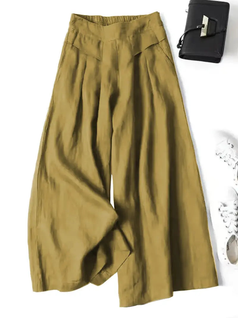 Janelle | Wide Leg Solid Pants