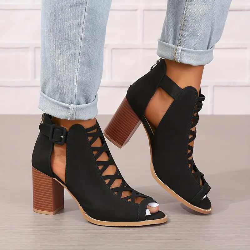 Ryza | Elegant Chunky Heel Sandals